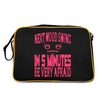 Prochain saut d’humeur dans 5 minutes - Ménopause - Sac Retro - noir/or - Dos