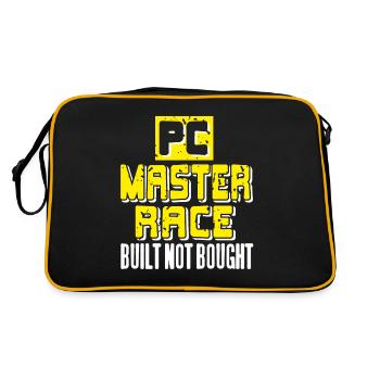 PC Master Race Built not Bought - Retro Bag - black/gold - Back