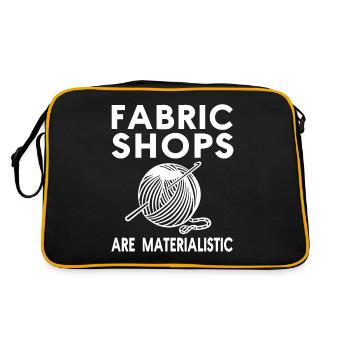 Les magasins de tissus sont matérialistes - Sac Retro - noir/or - Dos
