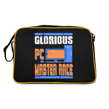 Glorious PC Master Race - Retro Bag - black/gold - Back