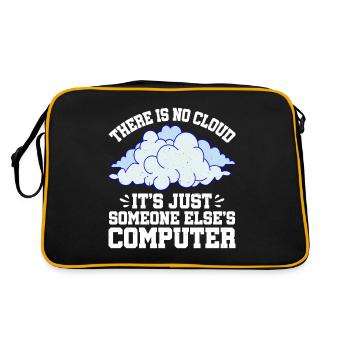 There Is No Cloud 10 - Retro Tasche - Schwarz/Gold - Hinten