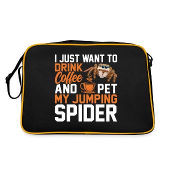 Coffeeholic Exotic Pet Collection Jumping Spins - Sac Retro - noir/or - Dos