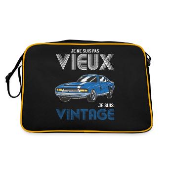 I'm Not Old I'm Classic Funny Car Graphic ffrensh - Retro Bag - black/gold - Back