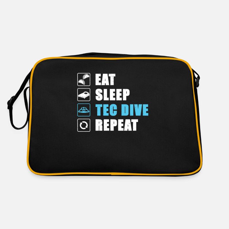 Eat Sleep Tec Dive Repeat Plongée technique Sac Retro
