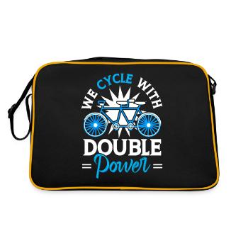 Two-seater cycling Double power - Retro Bag - black/gold - Back