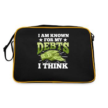 Debt Americans Credit Mortgage Loan Mortgage Loan - Retro Bag - black/gold - Back