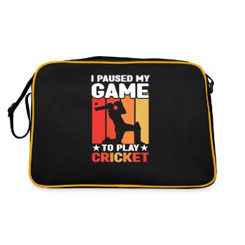 Cricket Pitcher - Retro Bag - black/gold - Back