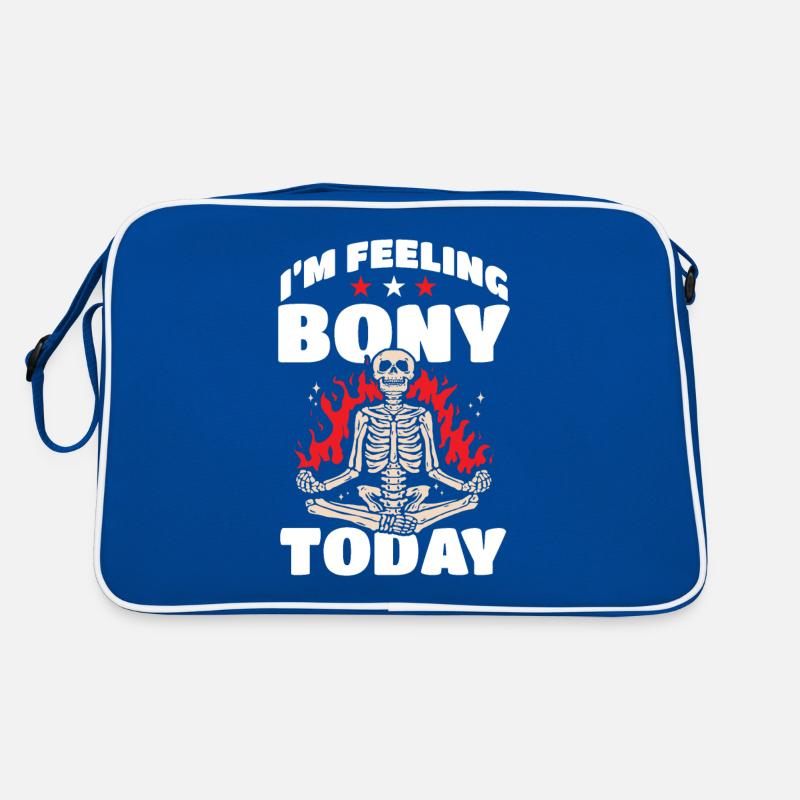 Goth Halloween bony today skeletonized Retro Bag