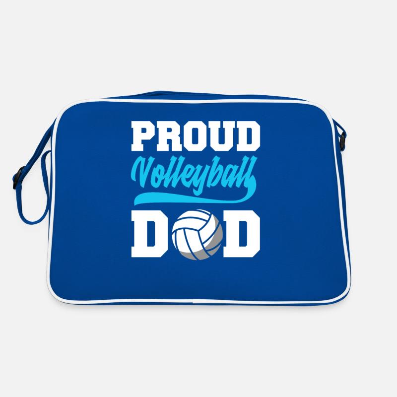 Lustiges Volleyball Papa Geschenk Retro Tasche