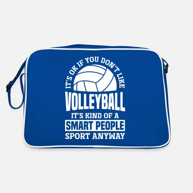 Lustiges Volleyball Geschenk Retro Tasche