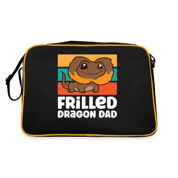 Frilled Dragon Dad Frilled Lizard Dad - Retro Bag - black/gold - Back
