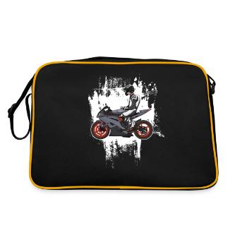 Motorcycle Lifestyle / Motorcycle / Motorcycles biker - Retro Bag - black/gold - Back