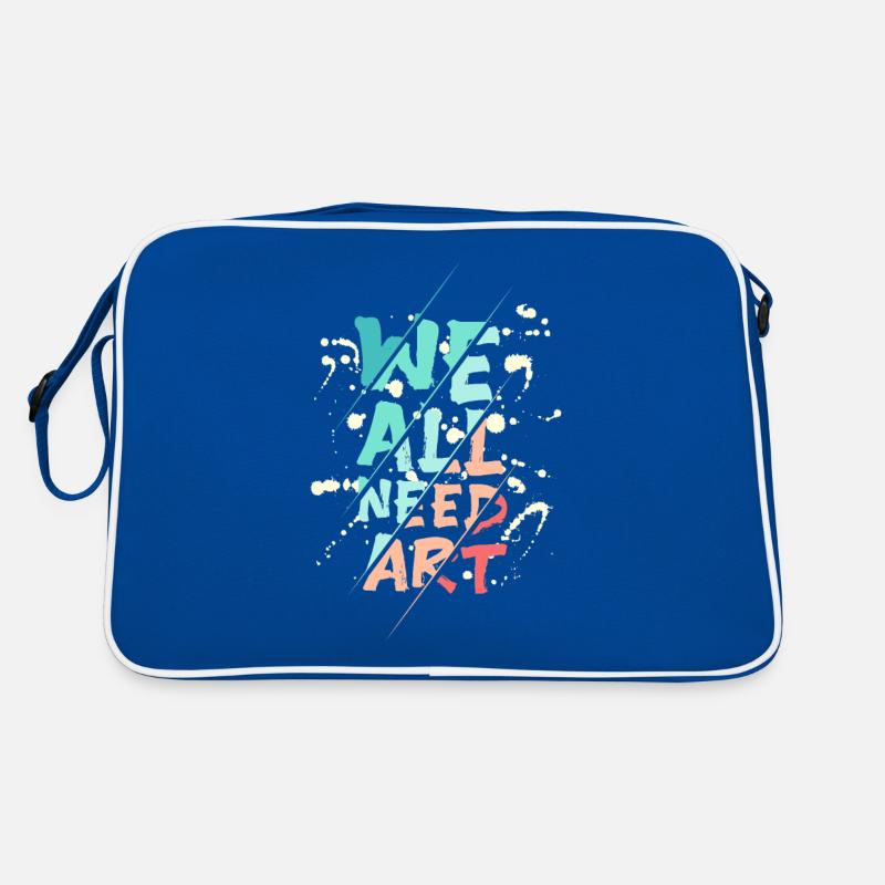 We all need art Retro Tasche