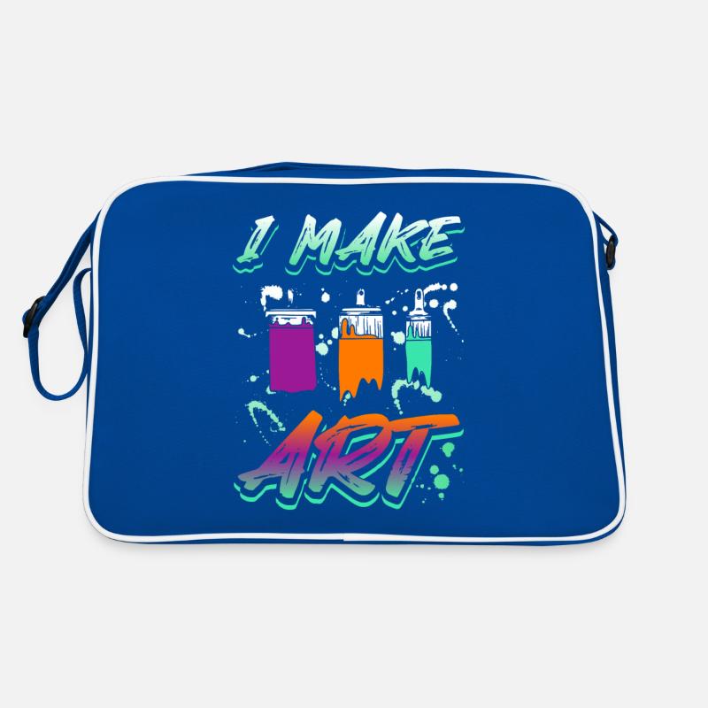 Artist painter I make art Retro Tasche