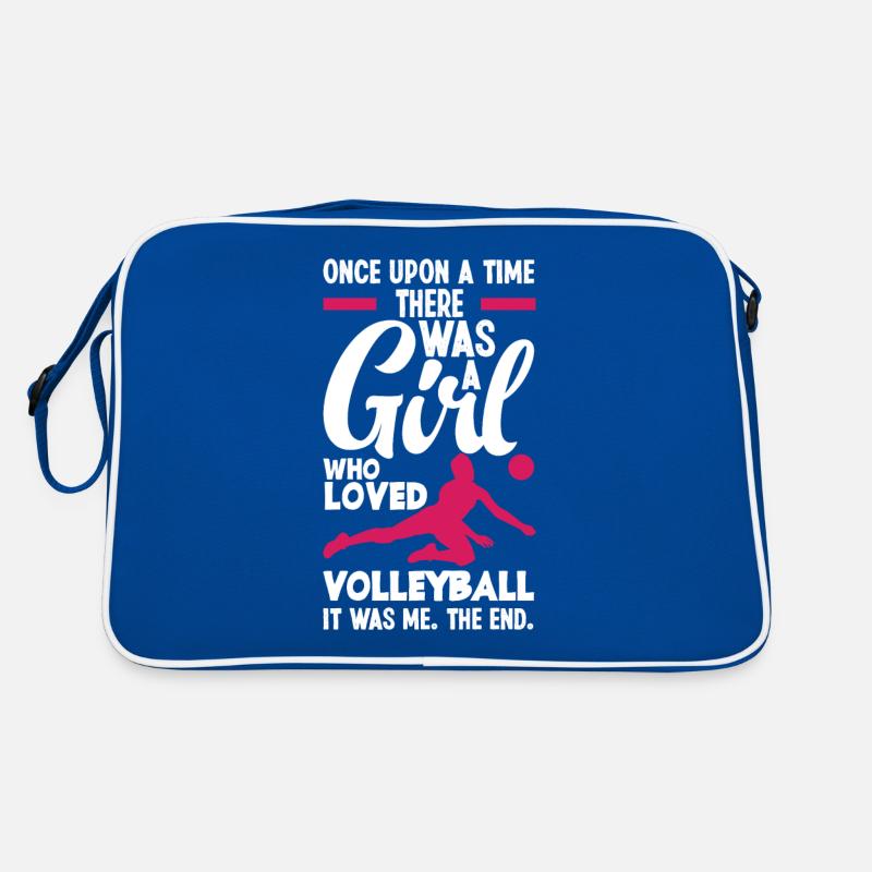 Lustiges Volleyball Geschenk Retro Tasche