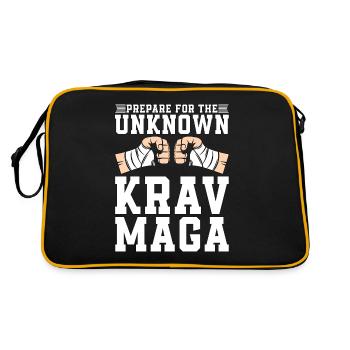 Krav Maga se prépare pour le combattant MMA de combat rapproché - Sac Retro - noir/or - Dos