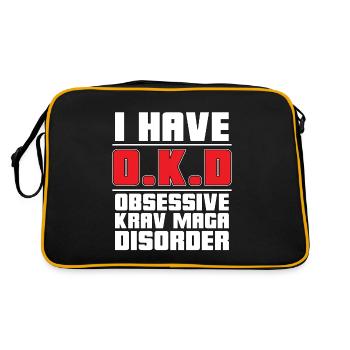 Krav Maga J’ai O.K.D Arts Martiaux Combat Fighter - Sac Retro - noir/or - Dos