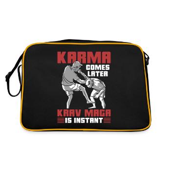 Krav Maga Karma vient plus tard Combat Instant Fighter - Sac Retro - noir/or - Dos