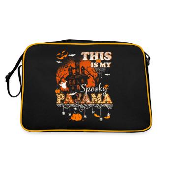 This is my creepy Halloween pajamas - Retro Bag - black/gold - Back