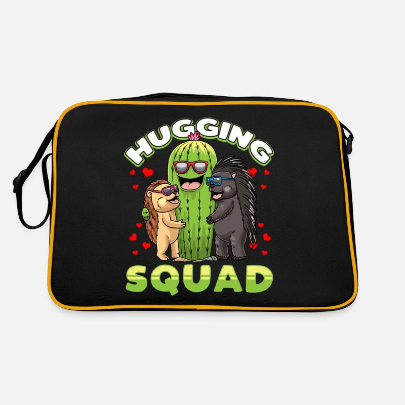 Hugging Squad Hedgehog Cactus Porcupine Retro Bag