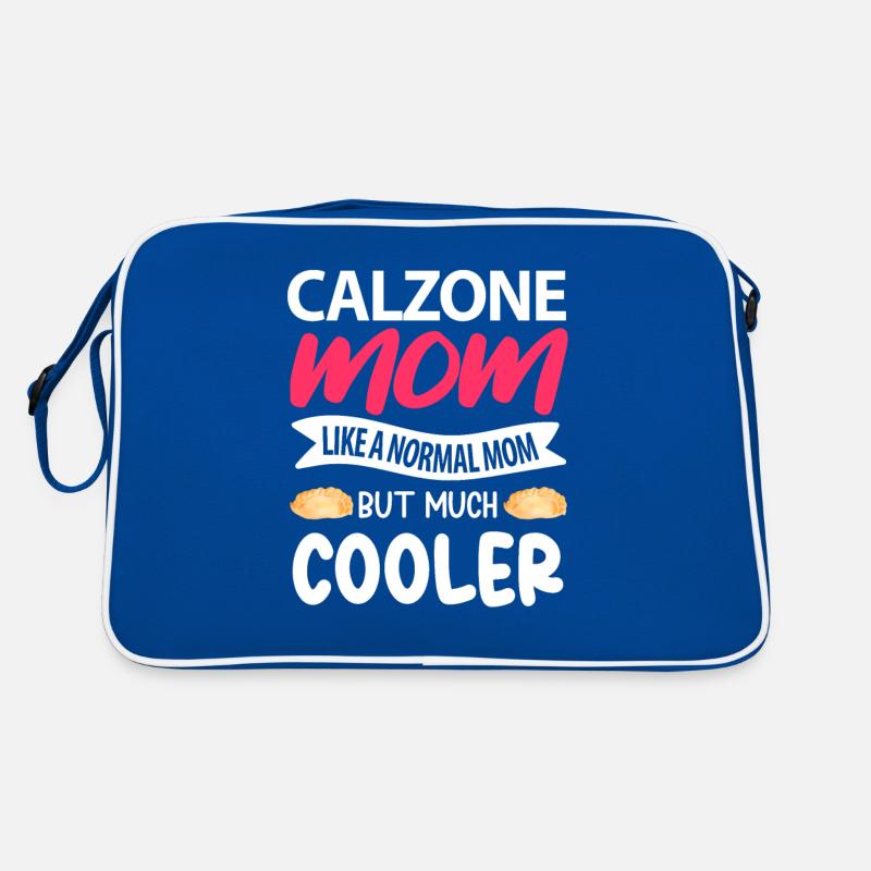 Calzone Pizza Geschenk Retro Tasche