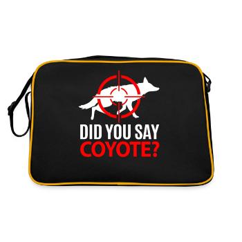 Coyote Hunting Coyote Hunting Gift - Retro Bag - black/gold - Back