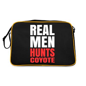 Coyote Hunting Coyote Hunting Gift - Retro Bag - black/gold - Back