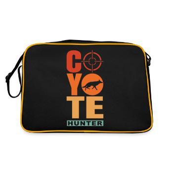 Coyote Hunting Coyote Hunting Gift - Retro Bag - black/gold - Back