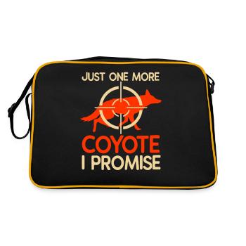 Coyote Hunting Coyote Hunting Gift - Retro Bag - black/gold - Back