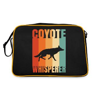 Coyote Hunting Coyote Hunting Gift - Retro Bag - black/gold - Back