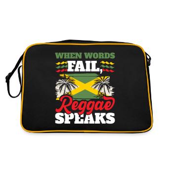 Jamaïcain Rastafari Punk Rap Rastafari Rastafarian - Sac Retro - noir/or - Dos