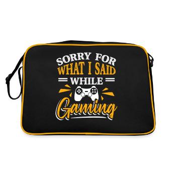 Computer Games Video Game Fans Gamer - Retro Bag - black/gold - Back