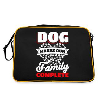 Famille Propriétaire d’animaux de compagnie chiot Dog Lovers - Sac Retro - noir/or - Dos