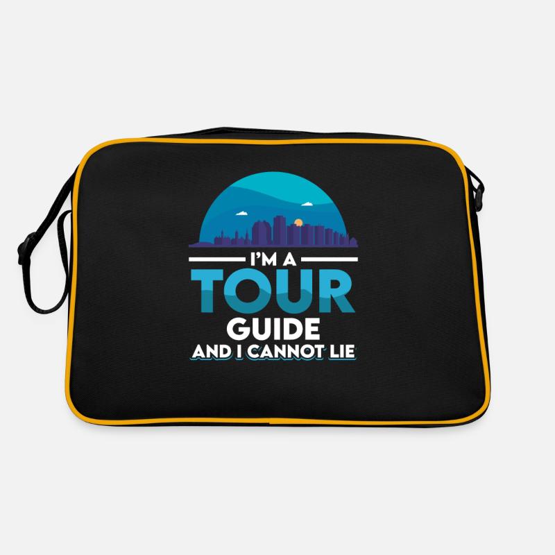 Guide touristique - Sac Retro - noir/or