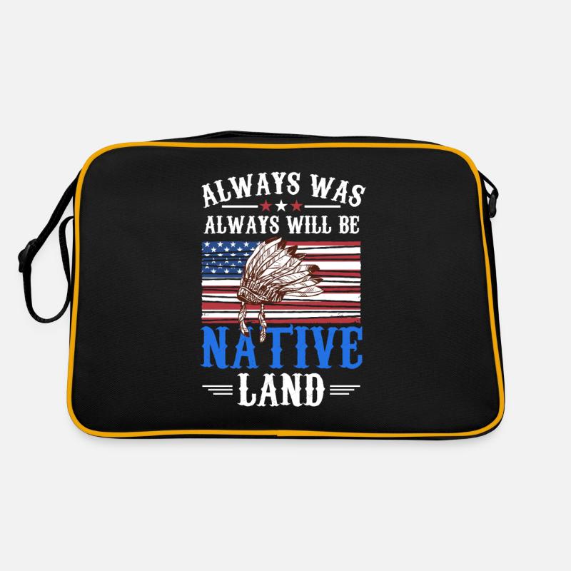 Drapeau américain Amérindiens Premiers Américains Sac Retro