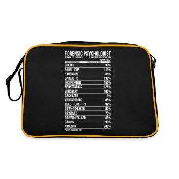 Forensic Psychologist Daily Value - Retro Bag - black/gold - Back