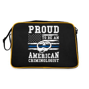 Criminologist Criminology Nutritional information - Retro Bag - black/gold - Back