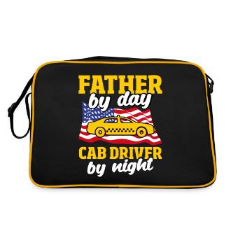 Chauffeur Père de jour Chauffeur de taxi de nuit Patrioti - Sac Retro - noir/or - Dos