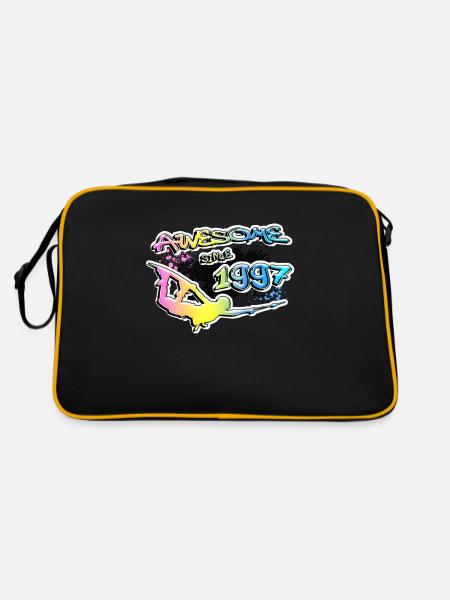 Génial depuis 1997. Style de vie de wakeboard - Sac Retro - noir/or - Dos