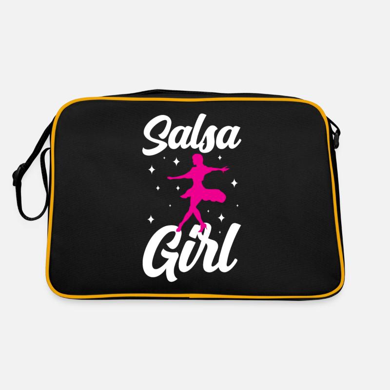 Salsa Mädchen Tanzen Tänzer Tanz Hobby Retro Tasche