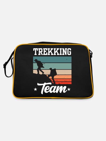 Trekking Team Wanderer Hike Randonnée - Sac Retro - noir/or - Dos