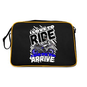 Moto Lifestyle / Moto / Moto motard - Sac Retro - noir/or - Dos