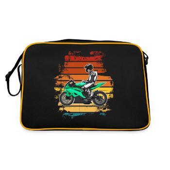 Moto Lifestyle / Moto / Moto motard - Sac Retro - noir/or - Dos