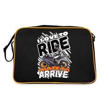 Moto Lifestyle / Moto / Moto motard - Sac Retro - noir/or - Dos