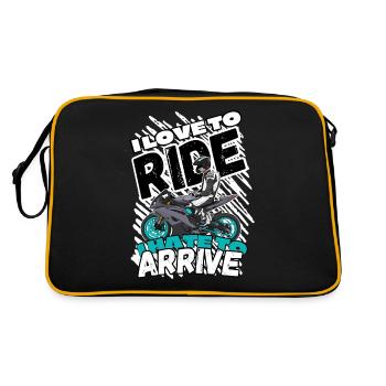 Moto Lifestyle / Moto / Moto motard - Sac Retro - noir/or - Dos