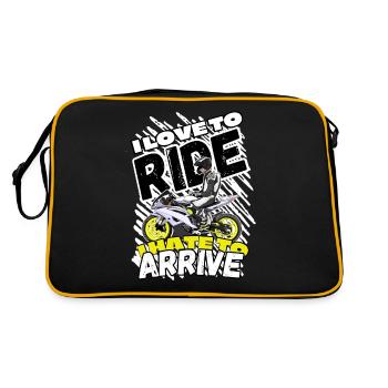 Moto Lifestyle / Moto / Moto motard - Sac Retro - noir/or - Dos