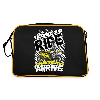 Moto Lifestyle / Moto / Moto motard - Sac Retro - noir/or - Dos