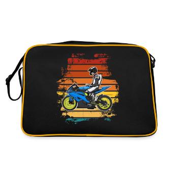 Moto Lifestyle / Moto / Moto motard - Sac Retro - noir/or - Dos