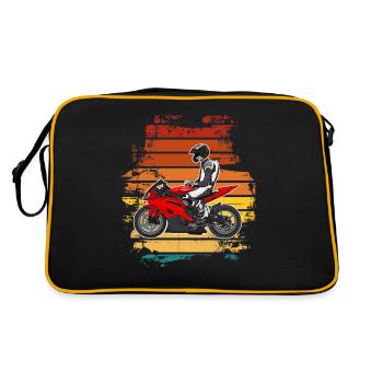 Moto Lifestyle / Moto / Moto motard - Sac Retro - noir/or - Dos