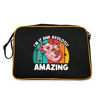 J’ai 17 ans et je pense que c’est génial d’acheter de la bière. - Sac Retro - noir/or - Dos